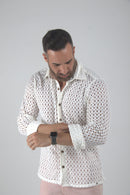 Camisa da Bahia Manga Longa Textura Orion