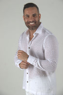 Camisa da Bahia Manga Longa Textura Alga