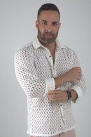 Camisa da Bahia Manga Longa Textura Orion